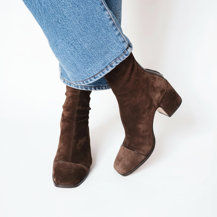 Aisling™ | Square Toe Heeled Boots