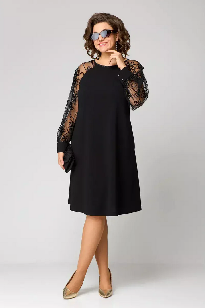 Ciara | Elegant Lace Sleeve Dress