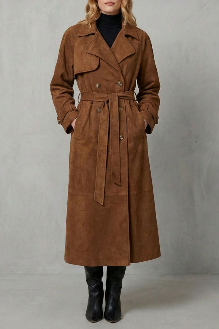 Velloré – Suede elegance – Trench coat