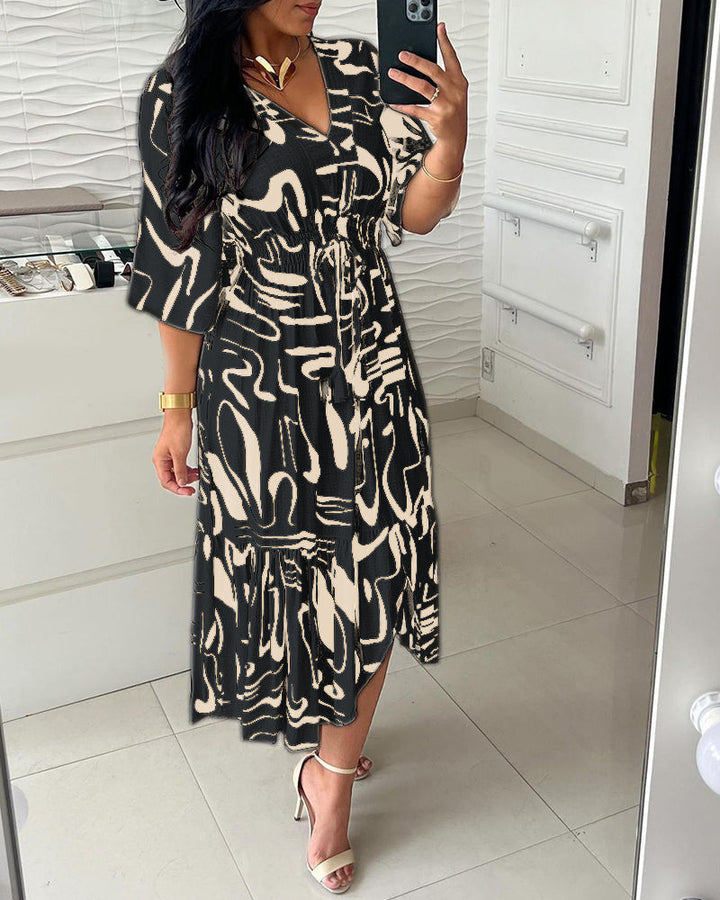 Valencia Printed Midi Dress