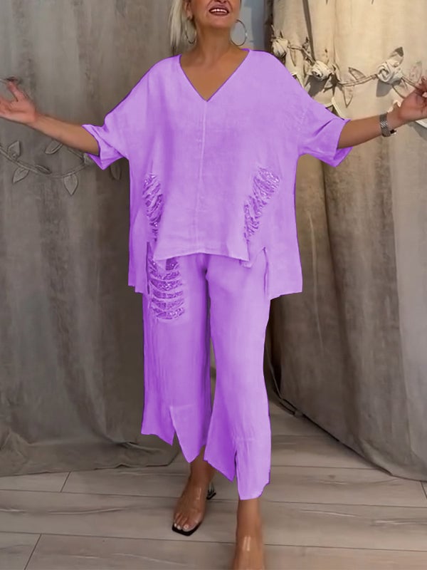BIANCA | Elegant Two-Piece Summer Set For The Sunny Days
