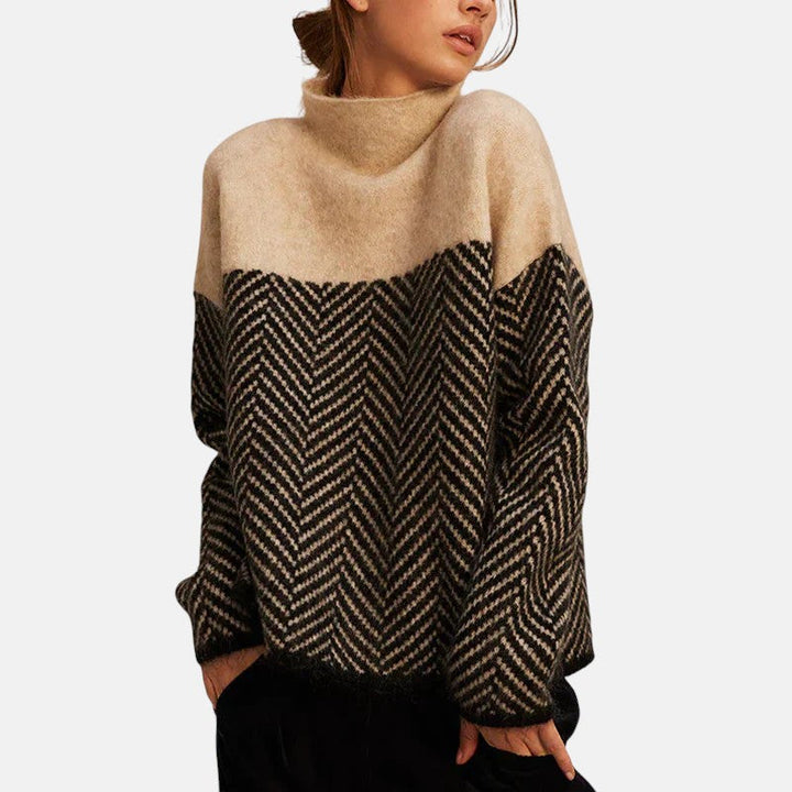 Élise | Herringbone Knit Sweater