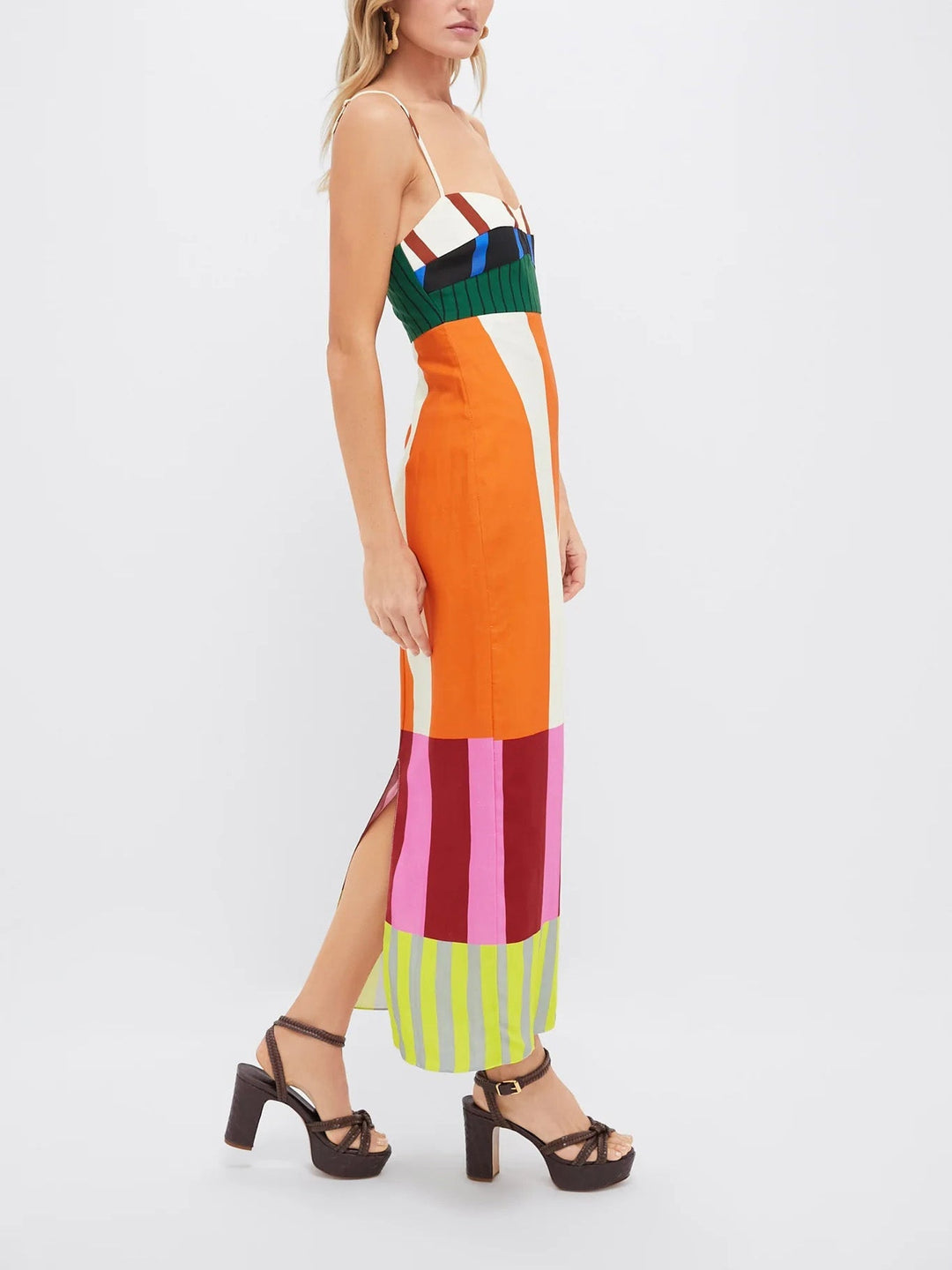 Paloma | Maxi Dress in Colorful Stripes