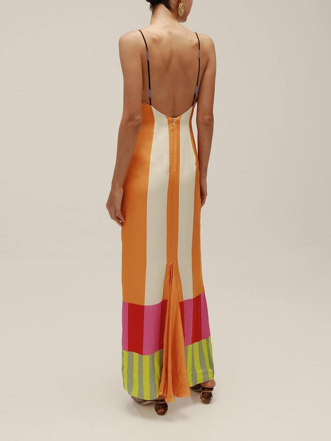 Paloma | Maxi Dress in Colorful Stripes