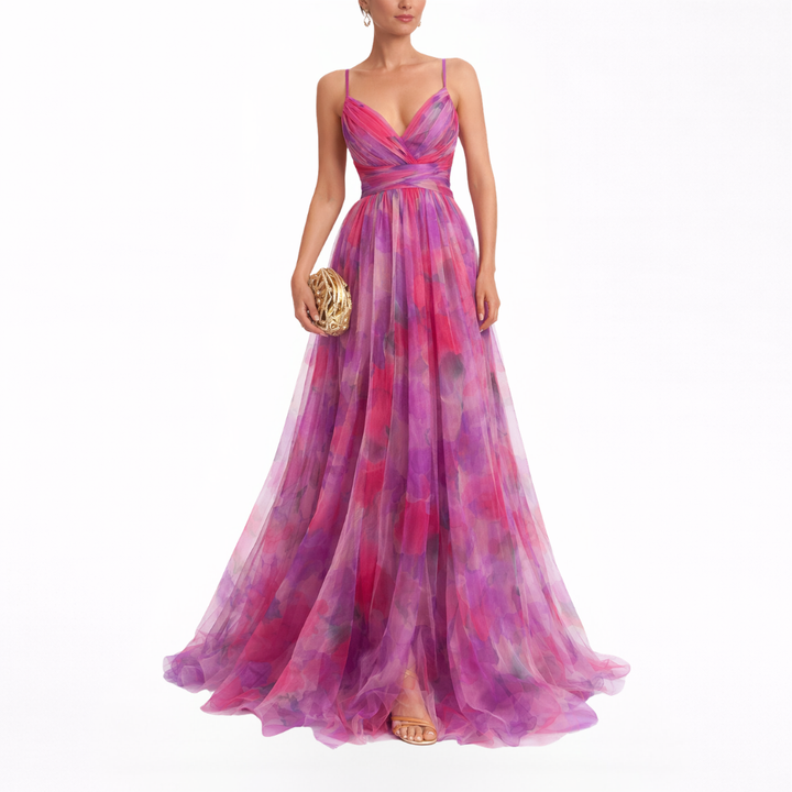 Giselle | Enchanting Maxi Dress with Floral Print