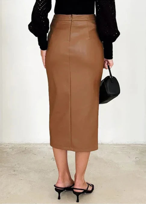 Ciara | Leather Skirt