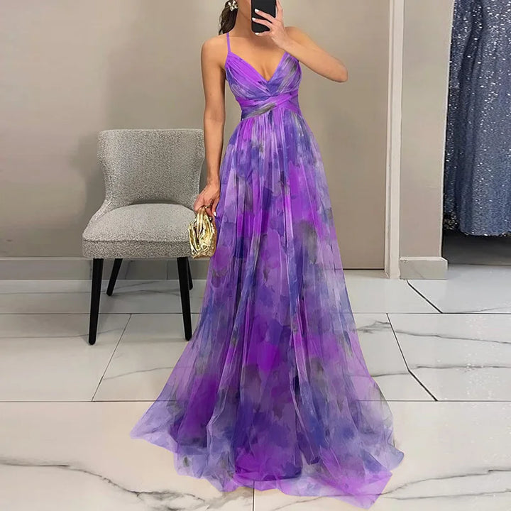 Giselle | Enchanting Maxi Dress with Floral Print