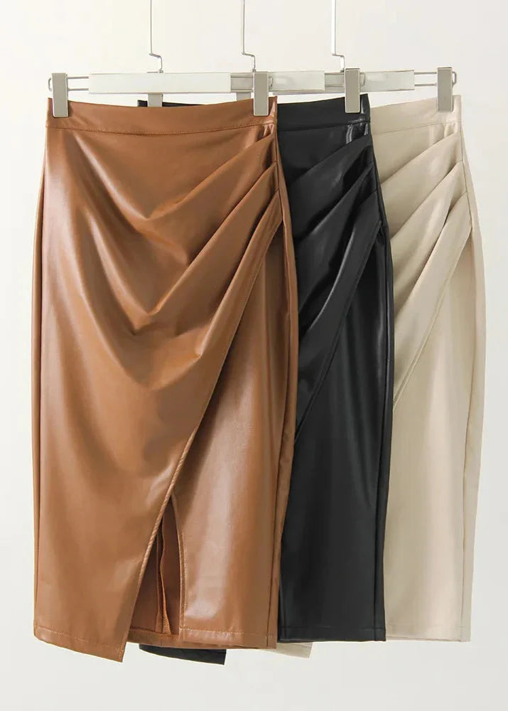 Ciara | Leather Skirt