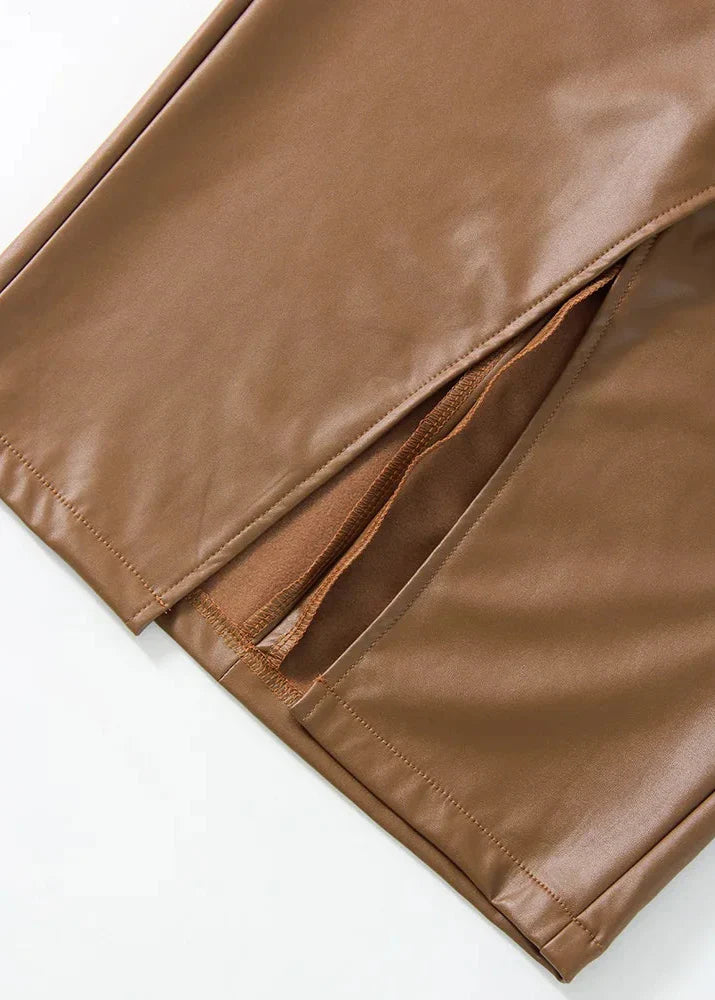 Ciara | Leather Skirt