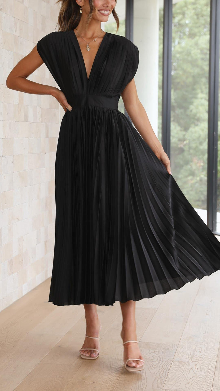 Isla | Elegant Pleated Dress