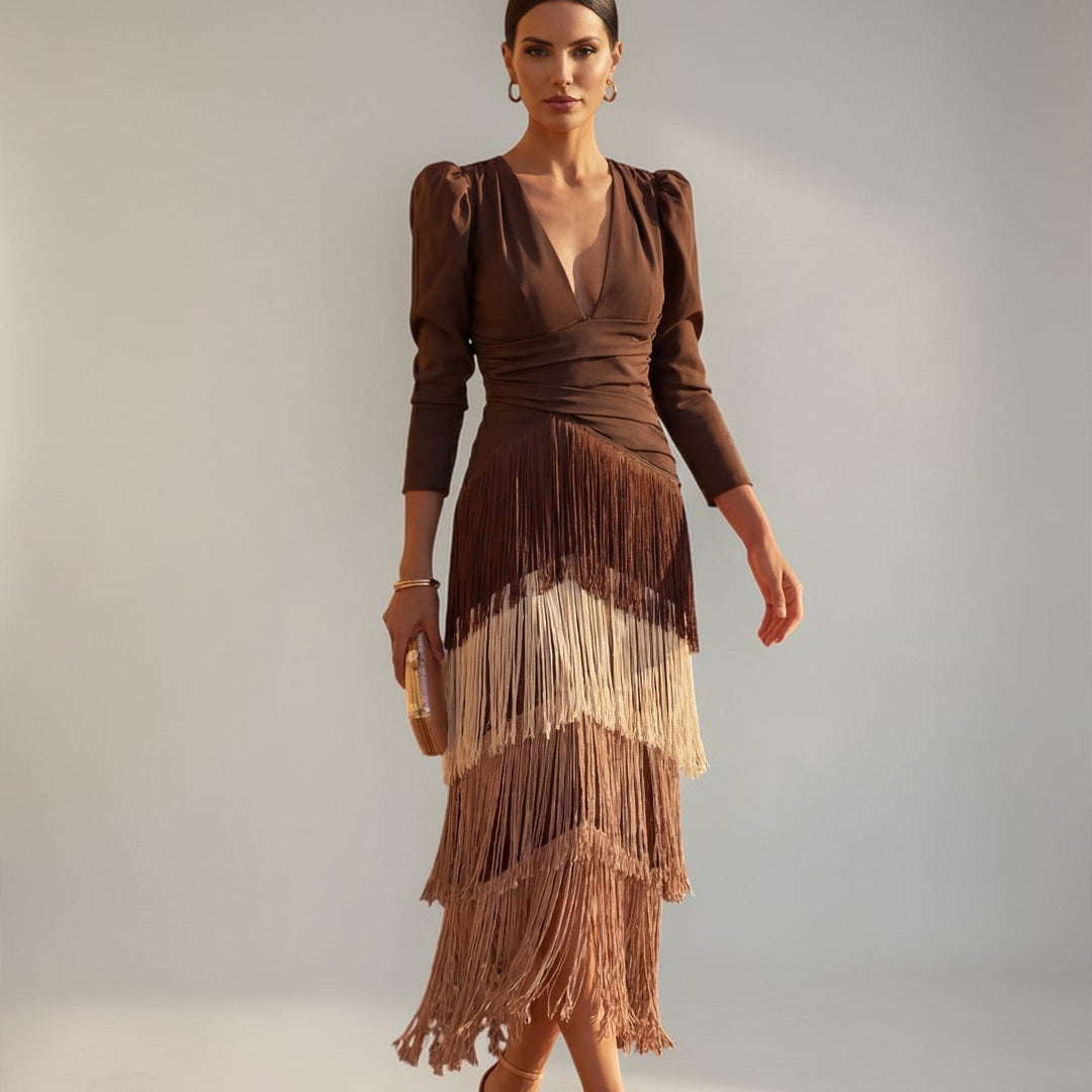 Sofia | Fringe Dress