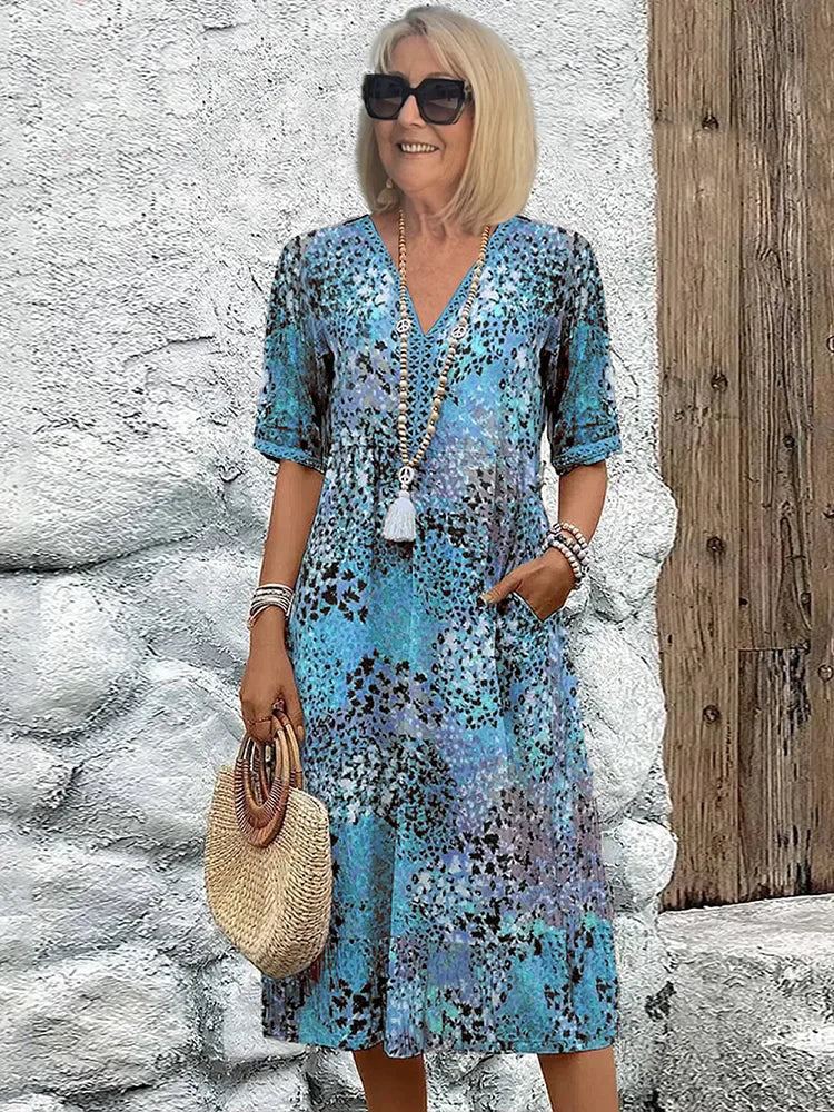 Averline | Vibrant Mid-length Dress